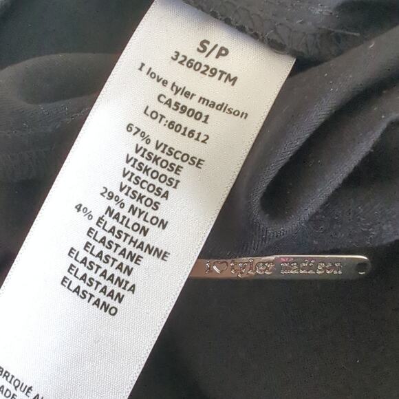 Iltm I Love Tyler Madison Womens Pants Small Black Lagenlook Side Pockets $150 - Picture 3 of 6